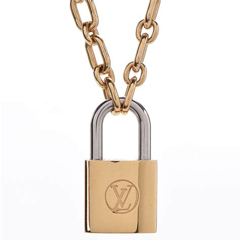 louis vuitton gold lock necklace|Necklaces for Women .